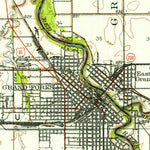 United States Geological Survey Grand Forks, ND-MN (1934, 62500-Scale) digital map