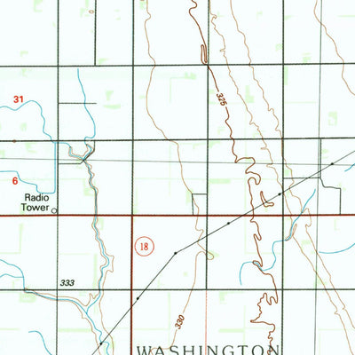 United States Geological Survey Grand Forks, ND-MN (1985, 100000-Scale) digital map