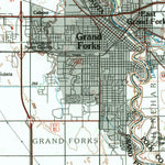 United States Geological Survey Grand Forks, ND-MN (1985, 100000-Scale) digital map