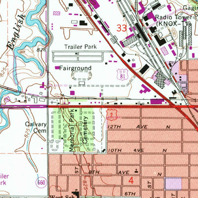 United States Geological Survey Grand Forks, ND-MN (1994, 24000-Scale) digital map