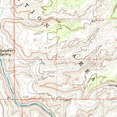 United States Geological Survey Grand Gulch, UT (1963, 62500-Scale) digital map