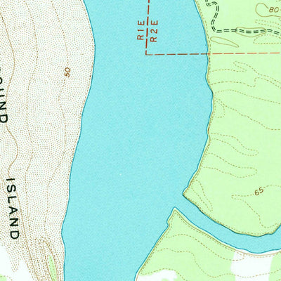 United States Geological Survey Grand Gulf, MS-LA (1963, 24000-Scale) digital map