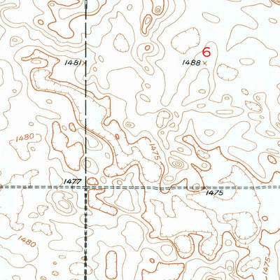 United States Geological Survey Grand Harbor, ND (1951, 24000-Scale) digital map