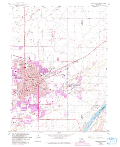 United States Geological Survey Grand Island, NE (1962, 24000-Scale) digital map