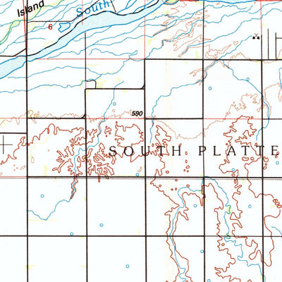 United States Geological Survey Grand Island, NE (1985, 100000-Scale) digital map