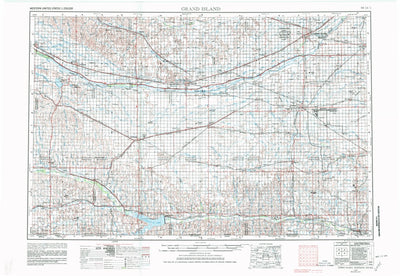 United States Geological Survey Grand Island, NE-KS (1955, 250000-Scale) digital map