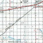 United States Geological Survey Grand Island, NE-KS (1955, 250000-Scale) digital map