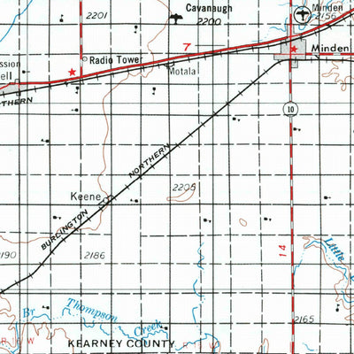 United States Geological Survey Grand Island, NE-KS (1955, 250000-Scale) digital map