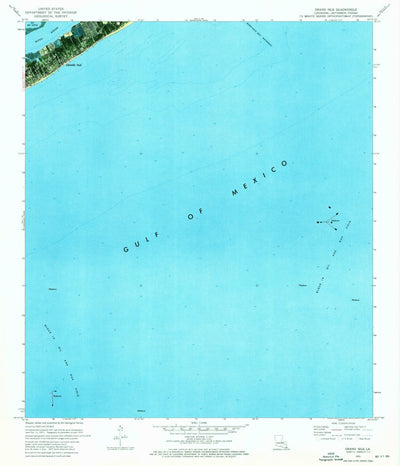 United States Geological Survey Grand Isle, LA (1973, 24000-Scale) digital map
