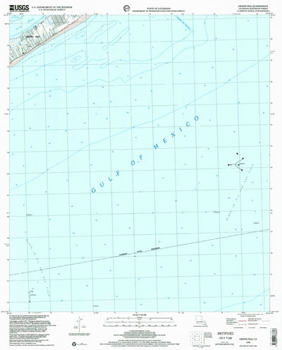 United States Geological Survey Grand Isle, LA (1998, 24000-Scale) digital map
