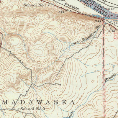 United States Geological Survey Grand Isle, ME (1940, 62500-Scale) digital map