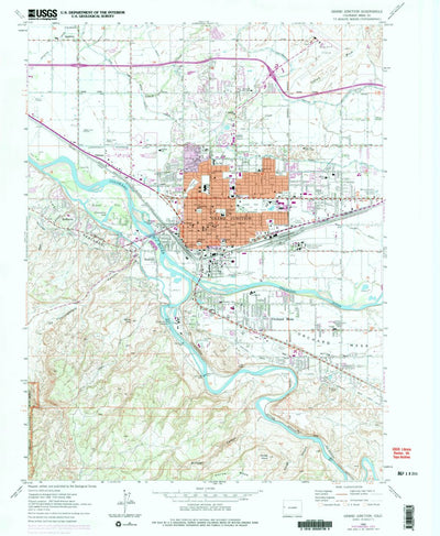 United States Geological Survey Grand Junction, CO (1962, 24000-Scale) digital map