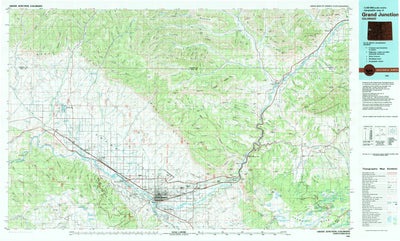 United States Geological Survey Grand Junction, CO (1981, 100000-Scale) digital map