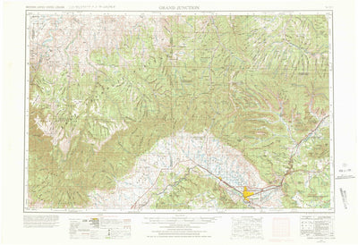 United States Geological Survey Grand Junction, CO-UT (1956, 250000-Scale) digital map