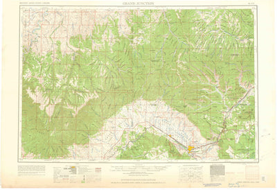 United States Geological Survey Grand Junction, CO-UT (1962, 250000-Scale) digital map