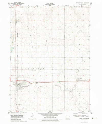 United States Geological Survey Grand Junction, IA (1982, 24000-Scale) digital map