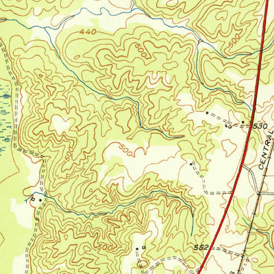 United States Geological Survey Grand Junction, TN (1951, 24000-Scale) digital map