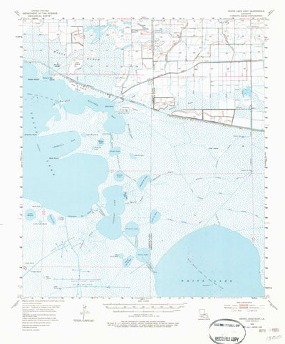 United States Geological Survey Grand Lake East, LA (1955, 62500-Scale) digital map