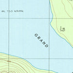 United States Geological Survey Grand Lake Seboeis, ME (1985, 24000-Scale) digital map