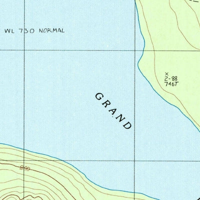 United States Geological Survey Grand Lake Seboeis, ME (1985, 24000-Scale) digital map