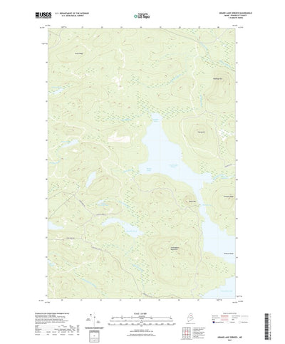 United States Geological Survey Grand Lake Seboeis, ME (2021, 24000-Scale) digital map