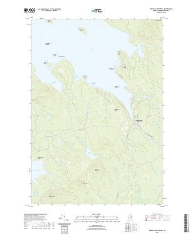 United States Geological Survey Grand Lake Stream, ME (2021, 24000-Scale) digital map