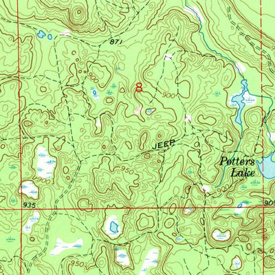 United States Geological Survey Grand Marais SE, MI (1968, 24000-Scale) digital map