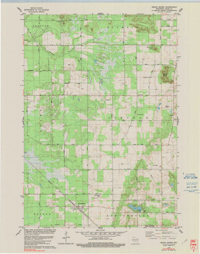 United States Geological Survey Grand Marsh, WI (1979, 24000-Scale) digital map