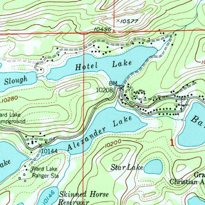 United States Geological Survey Grand Mesa, CO (1955, 24000-Scale) digital map