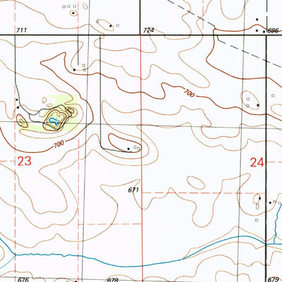 United States Geological Survey Grand Mound, IA (1991, 24000-Scale) digital map