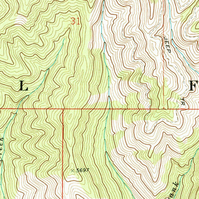 United States Geological Survey Grand Mountain, ID (1972, 24000-Scale) digital map
