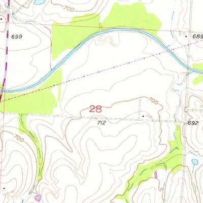 United States Geological Survey Grand Pass, MO (1953, 24000-Scale) digital map