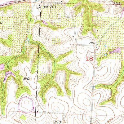 United States Geological Survey Grand Pass, MO (1953, 24000-Scale) digital map