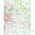United States Geological Survey Grand Rapids East, MI (1967, 24000-Scale) digital map
