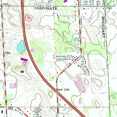 United States Geological Survey Grand Rapids East, MI (1967, 24000-Scale) digital map