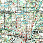United States Geological Survey Grand Rapids, MI (1958, 250000-Scale) digital map