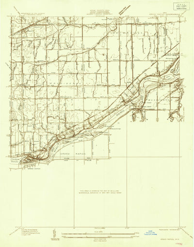 United States Geological Survey Grand Rapids, OH (1935, 24000-Scale) digital map