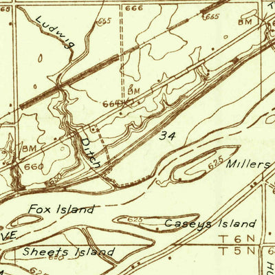 United States Geological Survey Grand Rapids, OH (1935, 24000-Scale) digital map