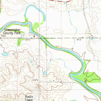 United States Geological Survey Grand River, IA (1981, 24000-Scale) digital map