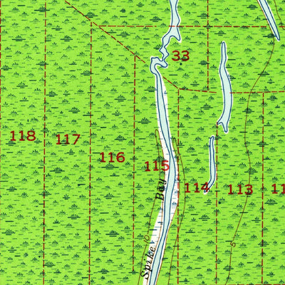 United States Geological Survey Grand River, LA (1953, 24000-Scale) digital map