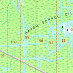 United States Geological Survey Grand River, LA (1969, 24000-Scale) digital map