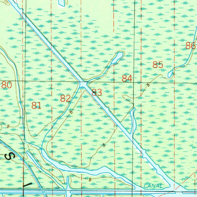 United States Geological Survey Grand River, LA (1992, 24000-Scale) digital map
