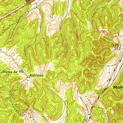 United States Geological Survey Grand Rivers, KY (1955, 24000-Scale) digital map