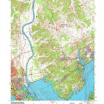 United States Geological Survey Grand Rivers, KY (1993, 24000-Scale) digital map