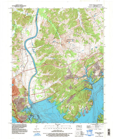 United States Geological Survey Grand Rivers, KY (1993, 24000-Scale) digital map