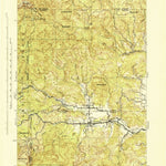 United States Geological Survey Grand Ronde, OR (1942, 62500-Scale) digital map