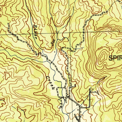 United States Geological Survey Grand Ronde, OR (1942, 62500-Scale) digital map