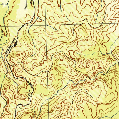 United States Geological Survey Grand Ronde, OR (1942, 62500-Scale) digital map