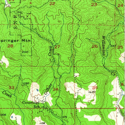 United States Geological Survey Grand Ronde, OR (1955, 62500-Scale) digital map
