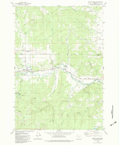 United States Geological Survey Grand Ronde, OR (1979, 24000-Scale) digital map